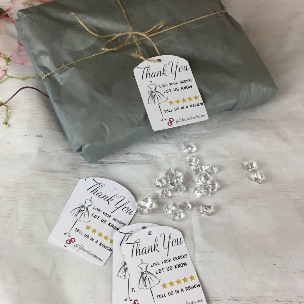 100 Poshmark Thank You Hanging Tag  Mannequin Design